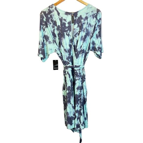 NWT Torrid Women's 1X Tie Dye Romper Super Soft Knits Short Sleeve Casual - Picture 3 of 6